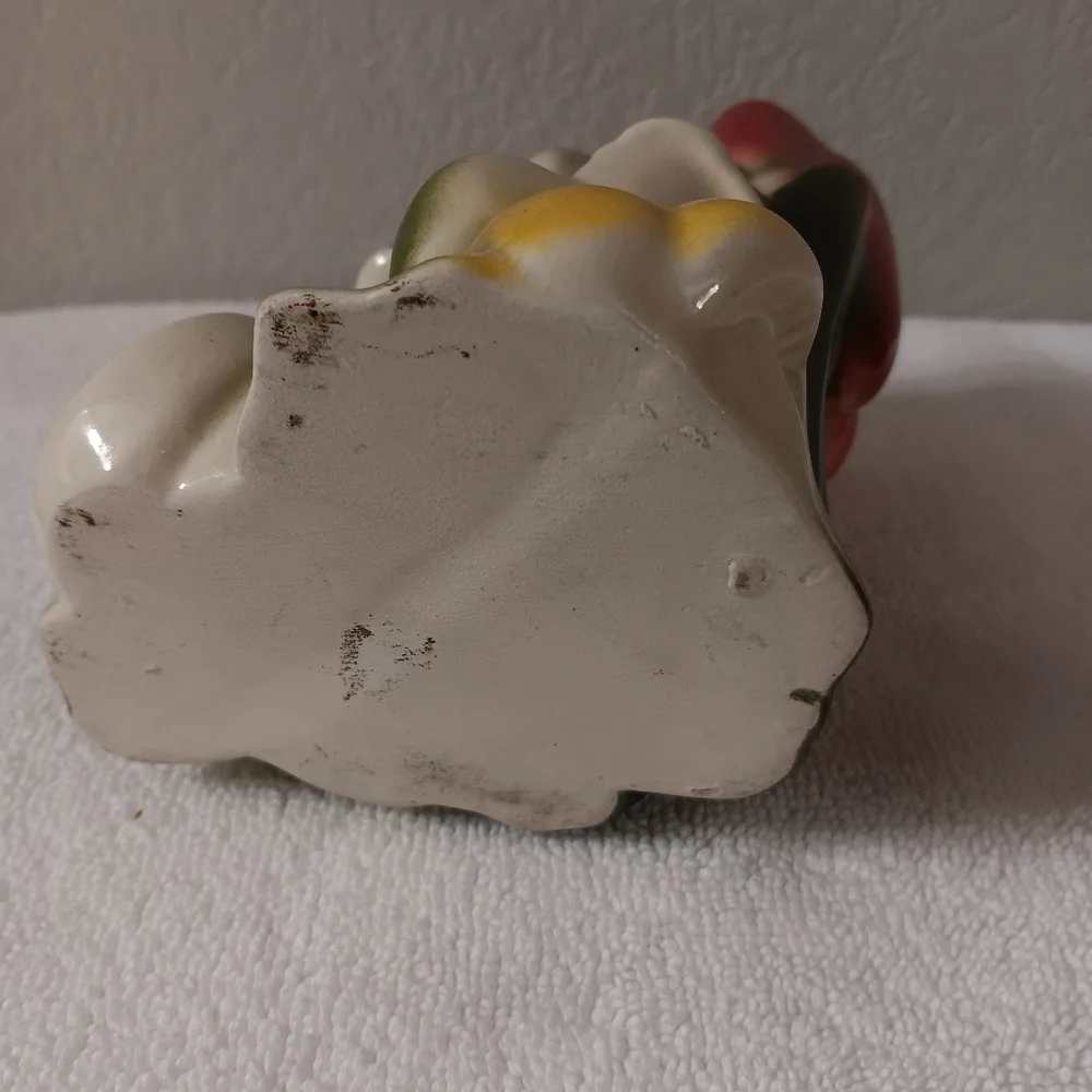 Ceramic Frog Reptile Decor - Green, Red, Yellow